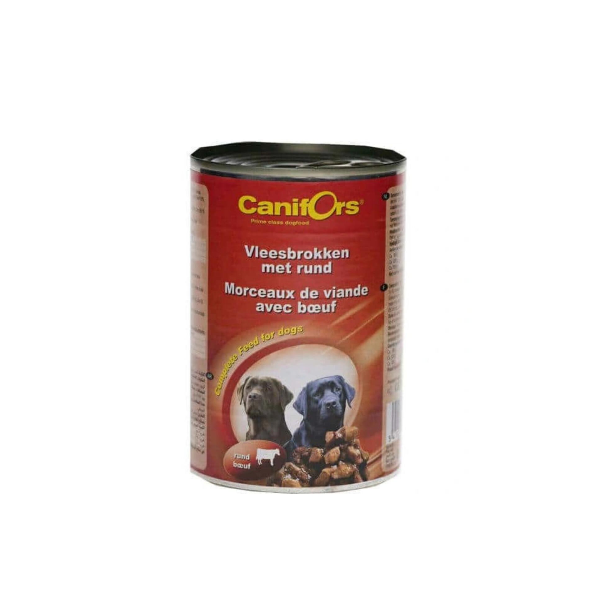 کنسرو سگ با طعم گوشت گاو ۴۱۰ گرمی برند کنی فورس (canifors)
