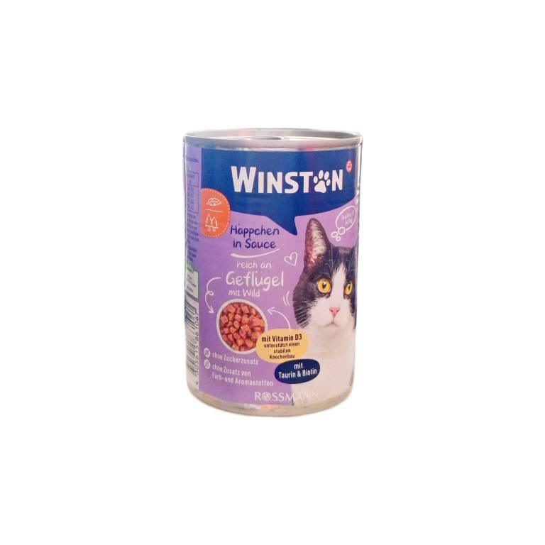 کنسرو گربه با طعم مرغ و گوشت شکار برند وینستون